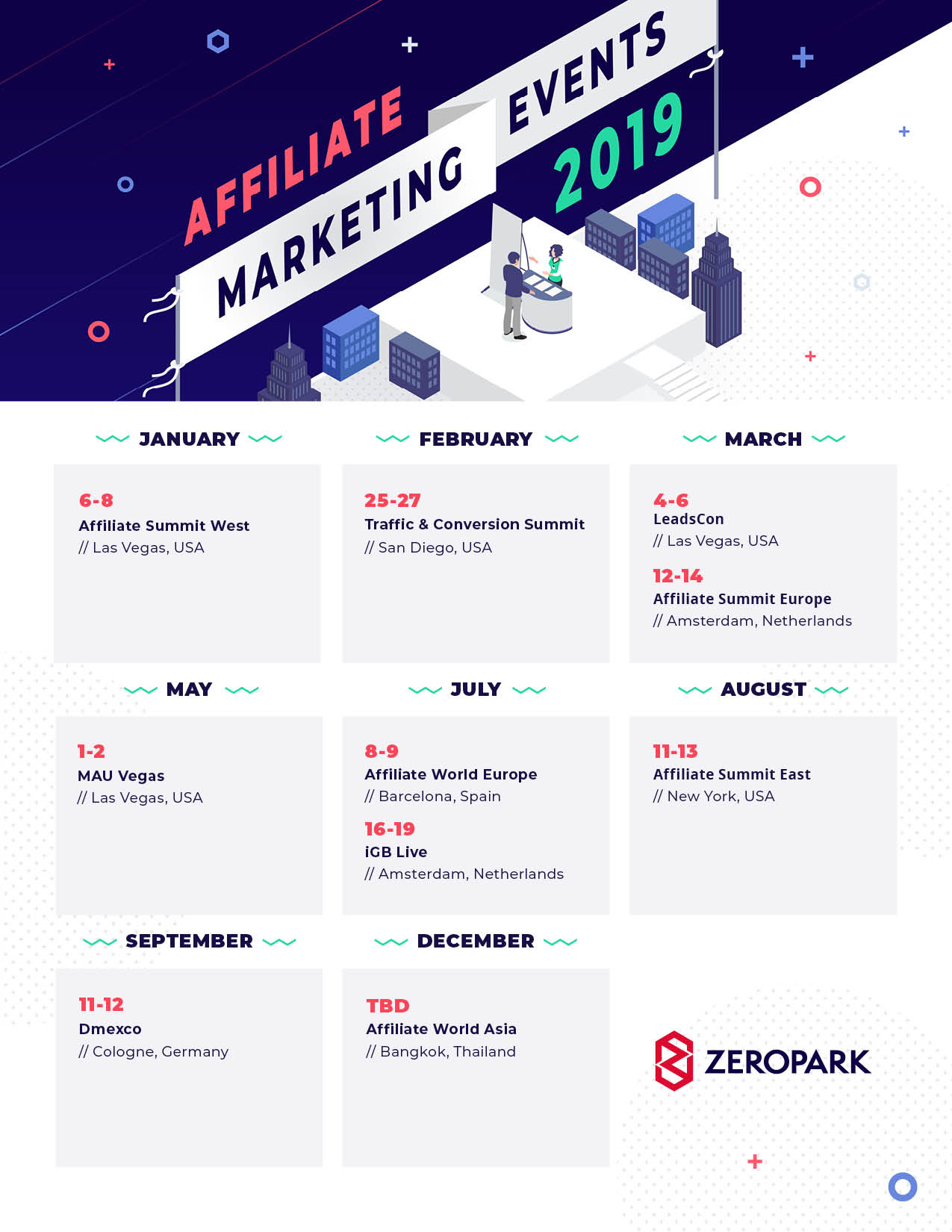 Calendar of Affiliate Marketing Events in 2019