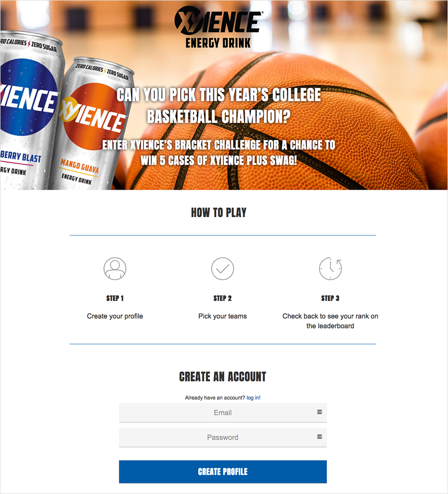 An example of creative campaign before March Madness