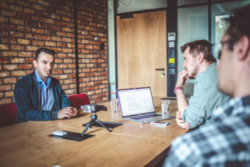 Manu Cinca of What the Aff with the Zeropark team, chopping it up on a podcast