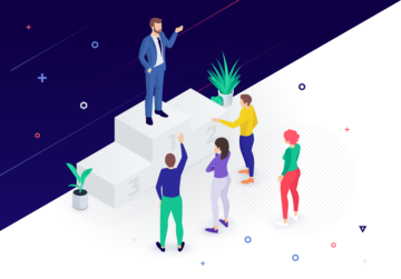 man explaining postback url to people