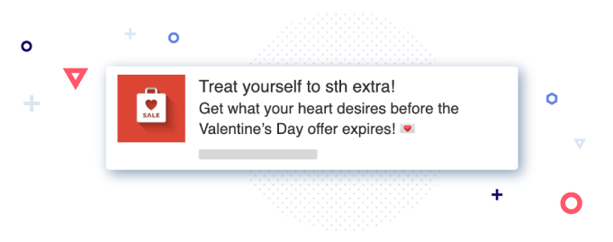 Valentine Push Ad Example