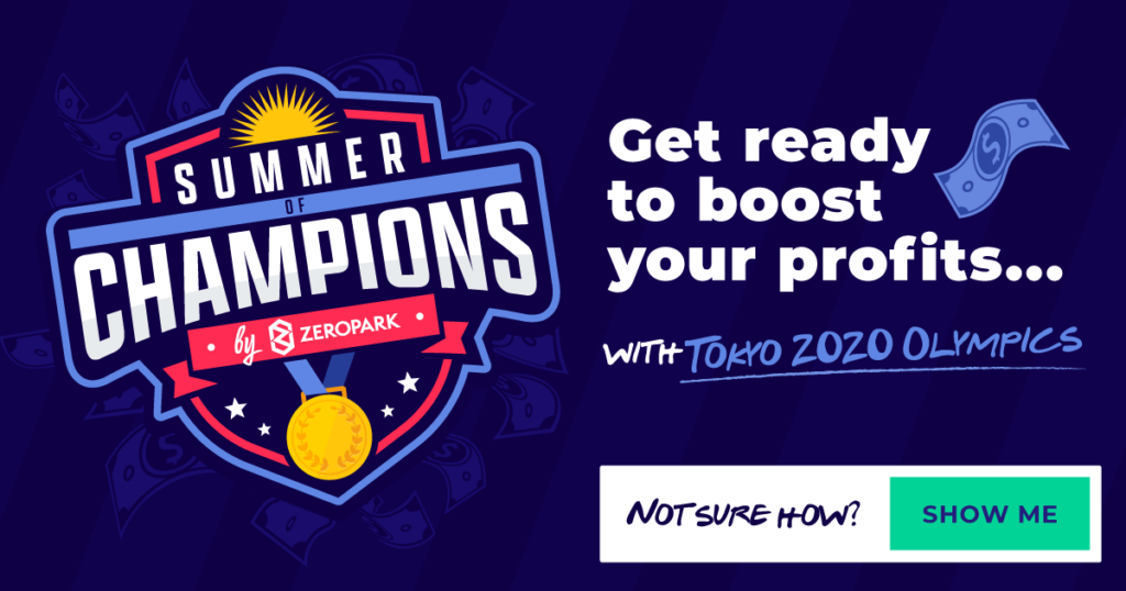 Tokyo 2020 Olympics summer of Champions banner
