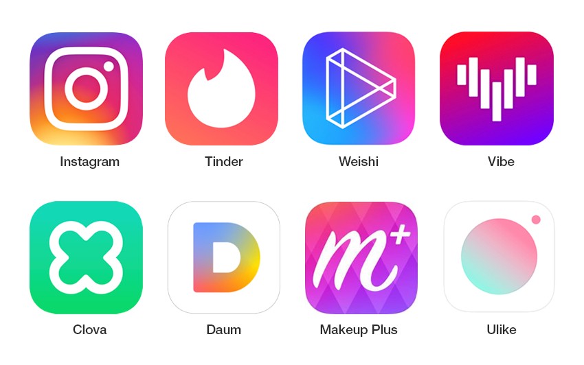 gradient icons examples